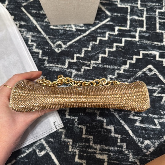 olga berg Nico Crystal Clutch in Gold - Picture 8 of 11